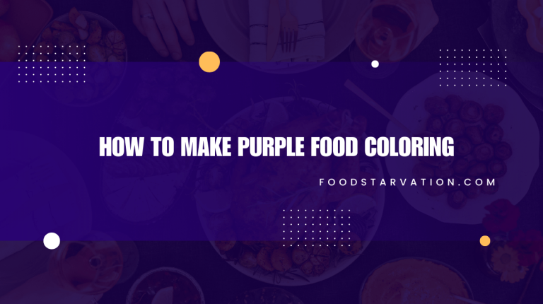 How to make Purple Food Coloring